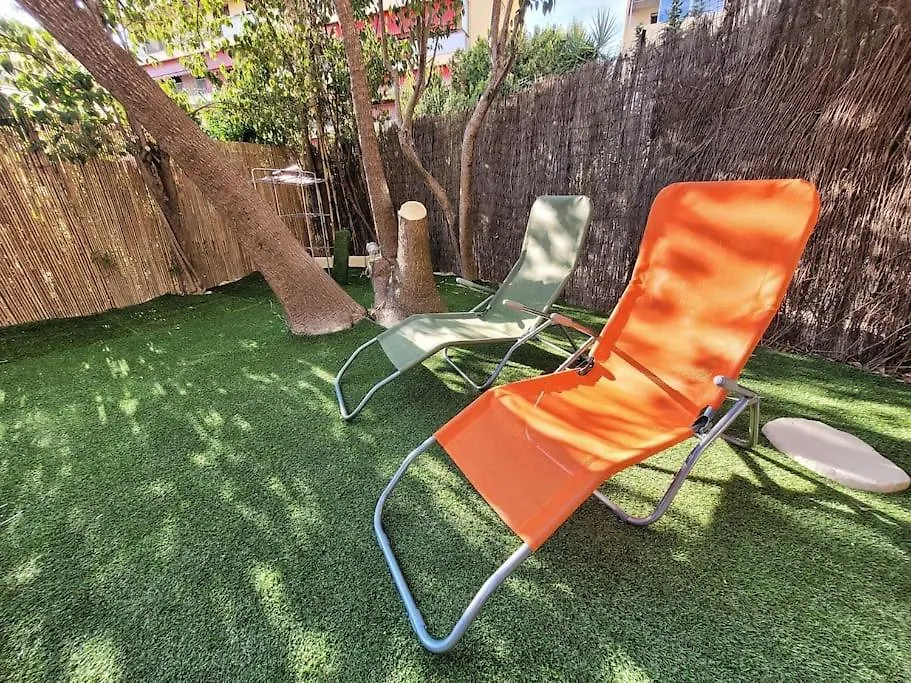 Apartment Parking Prive + Jardin + Clim Proche Plage & Resto Cagnes-sur-Mer